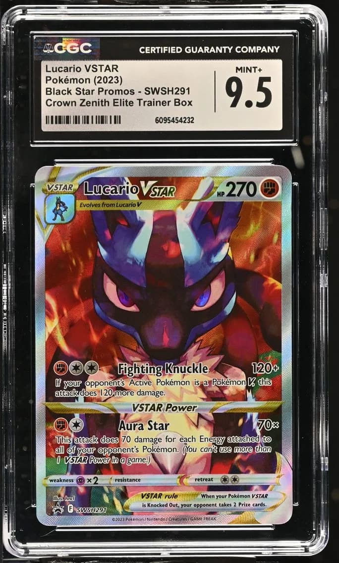 Lucario VSTAR, Black Star Promos - Sword & Shield, CGC 9.5