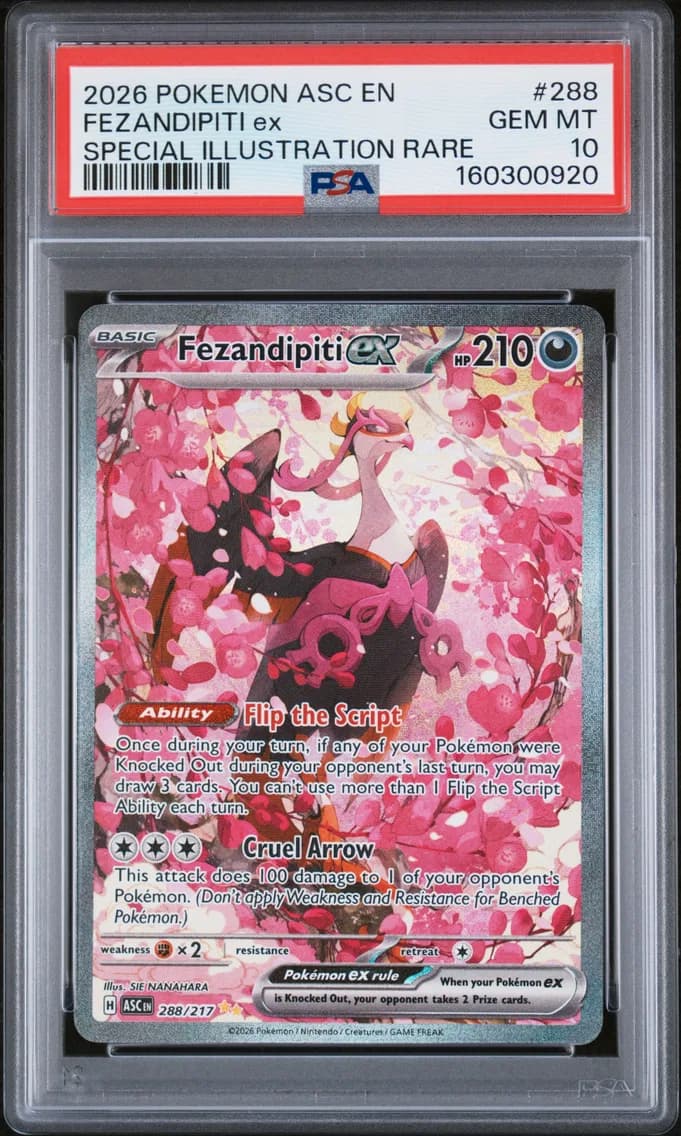 FEZANDIPITI ex, Ascended Heroes, PSA 10