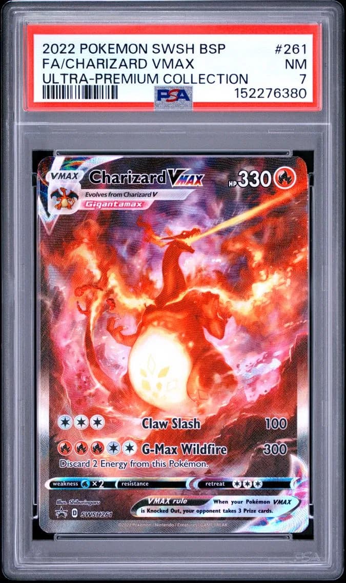 Charizard VMAX, Swsh Black Star Promo, PSA 7