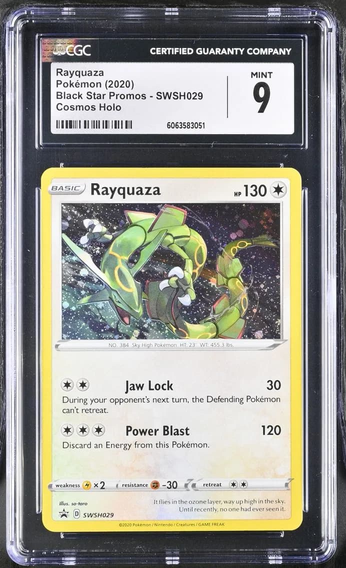 Rayquaza, Black Star Promos - Sword & Shield, CGC 9