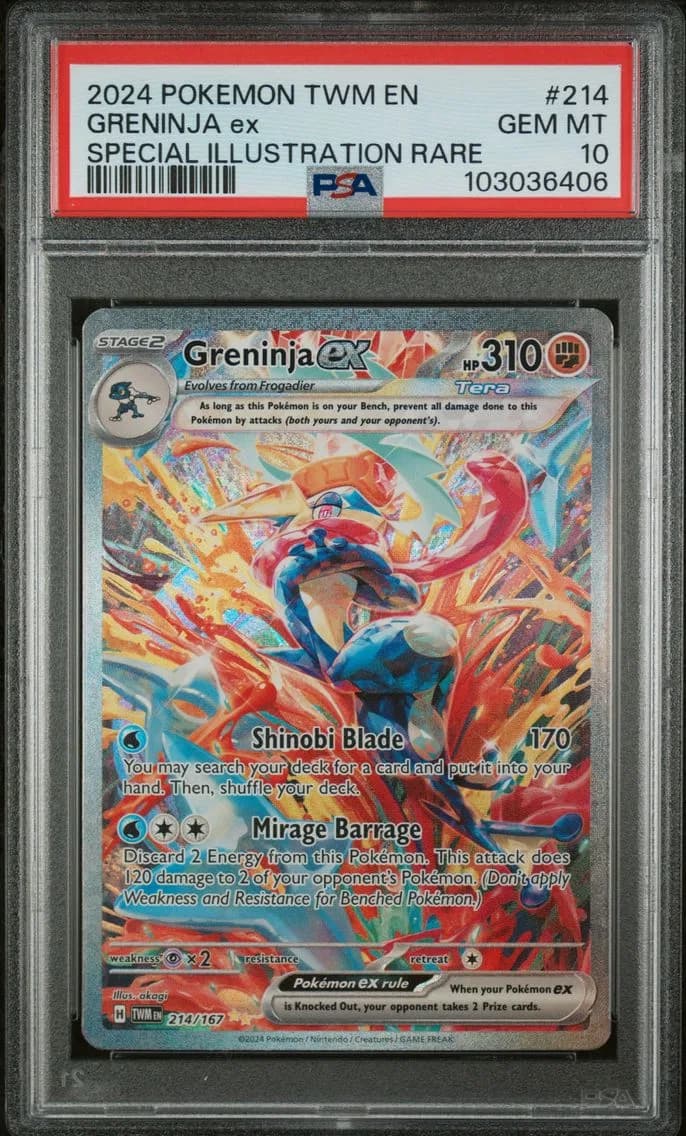 Greninja EX, Twilight Masquerade, PSA 10