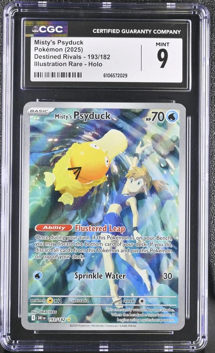 Misty's Psyduck, Destined Rivals, CGC 9