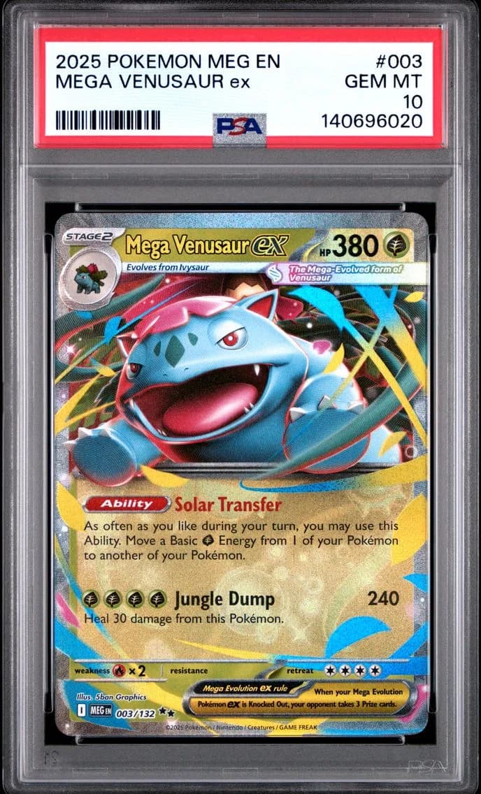 Mega Venusaur EX, Mega Evolution, PSA 10