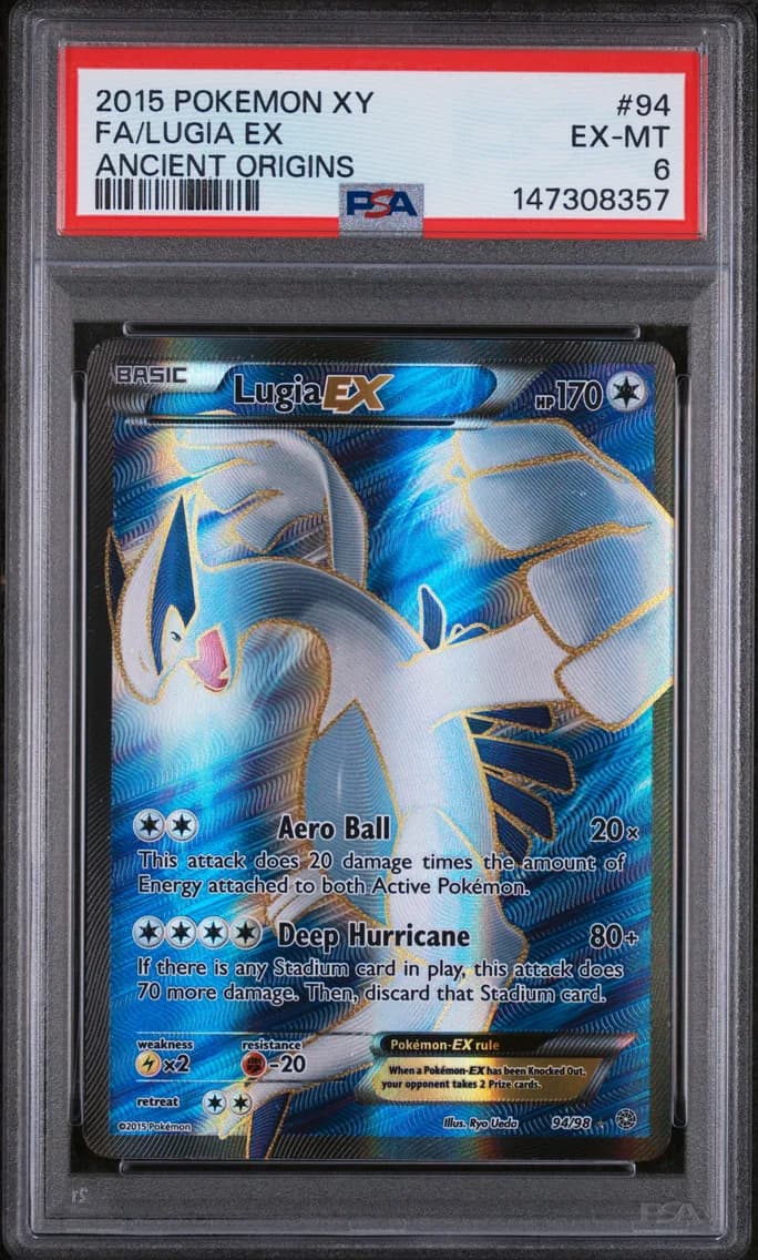 Lugia EX, XY Ancient Origins, PSA 6