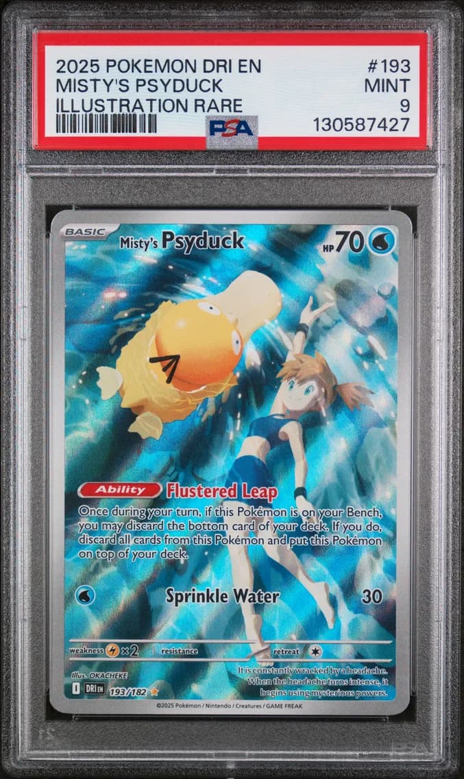 Misty's Psyduck, Destined Rivals, PSA 9