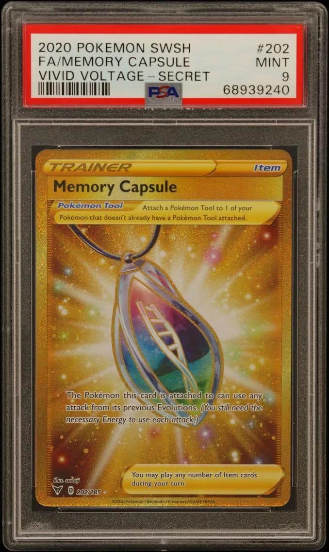 Memory Capsule, Sword & Shield Vivid Voltage, PSA 9