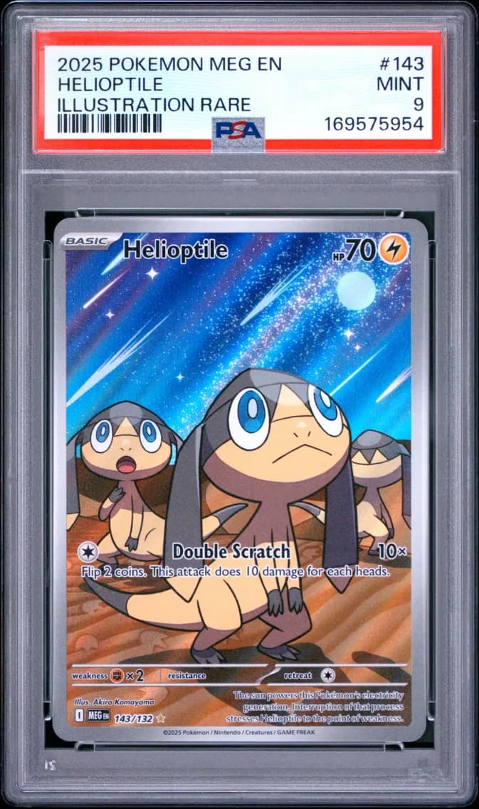 Helioptile, Mega Evolution, PSA 9