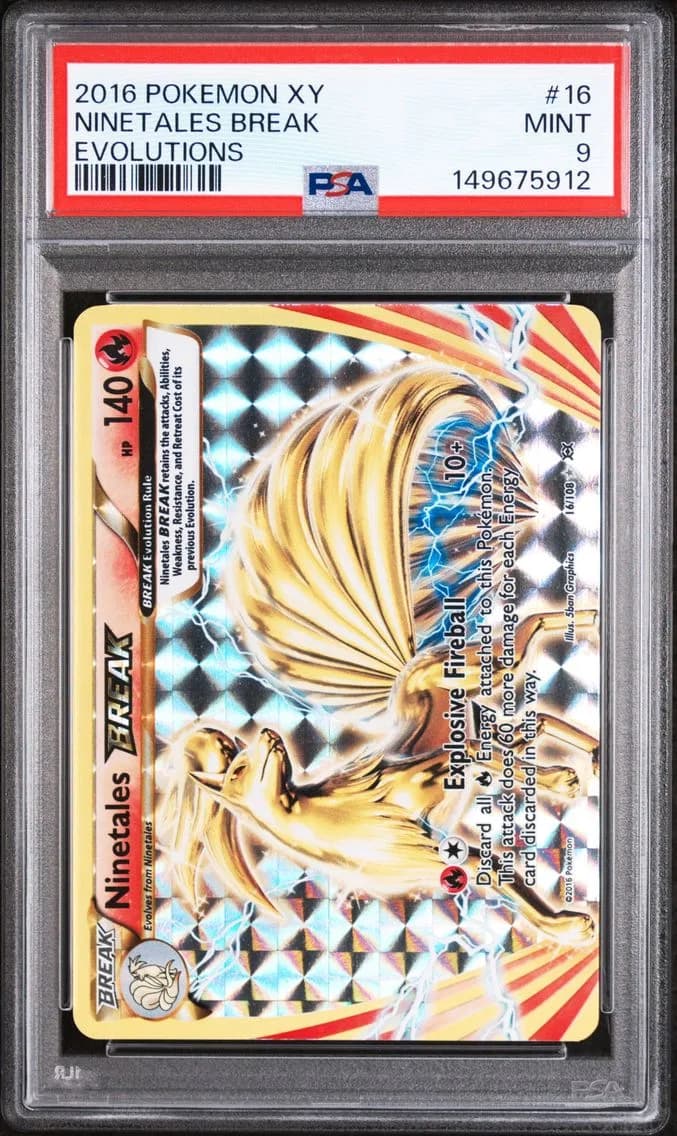 Ninetales Break, XY Evolutions, PSA 9