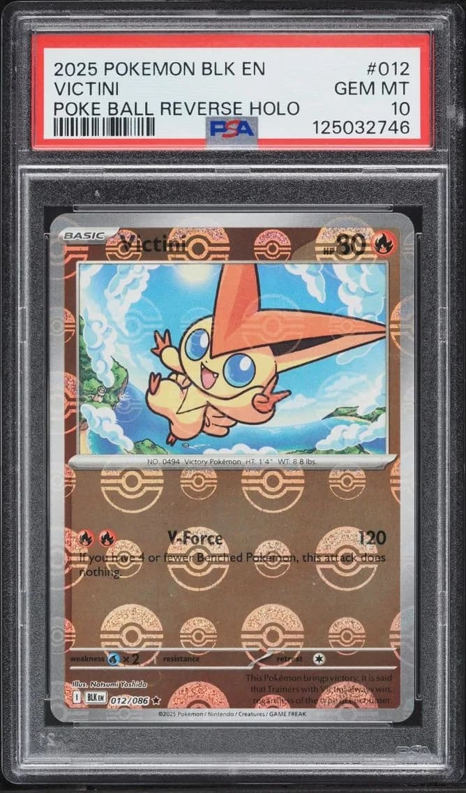Victini, Black Bolt, PSA 10