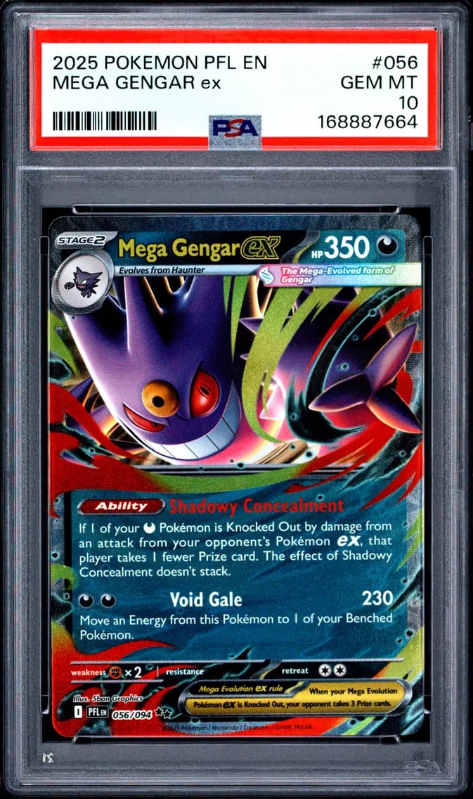 Mega Gengar EX, Phantasmal Flames, PSA 10