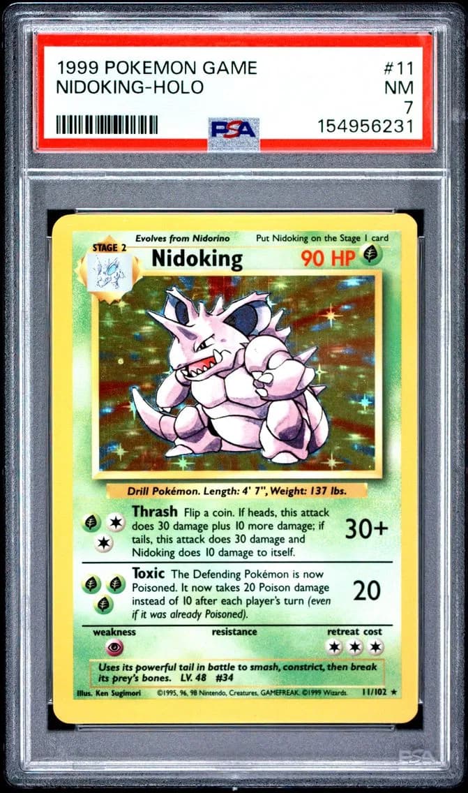 Nidoking-Holo, Game, PSA 7