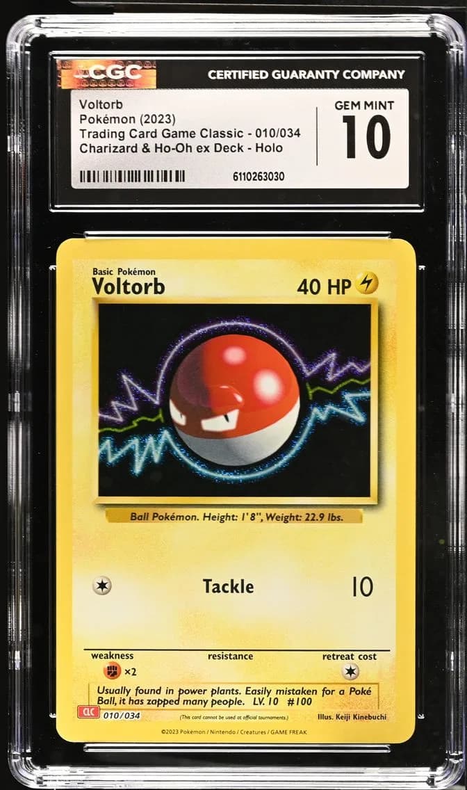 Voltorb, Trading Card Game Classic - CLV, CLC, CLB, CGC 10