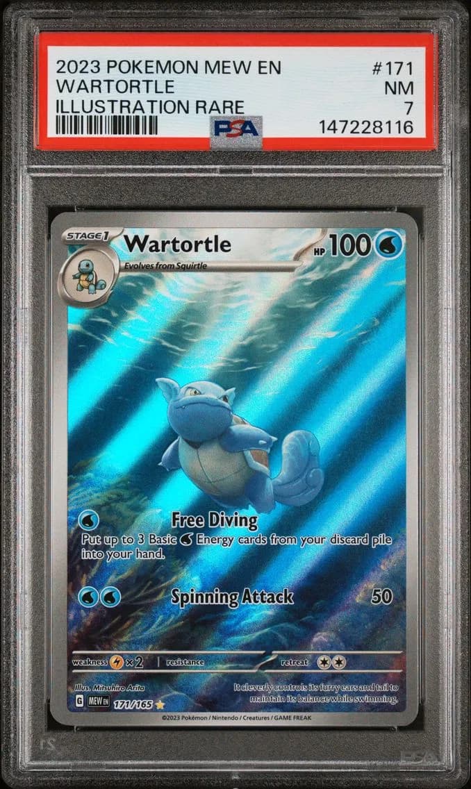 Wartortle, 151, PSA 7
