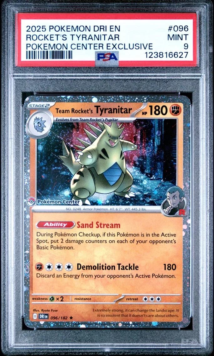 Team Rocket's Tyranitar, Destined Rivals, PSA 9