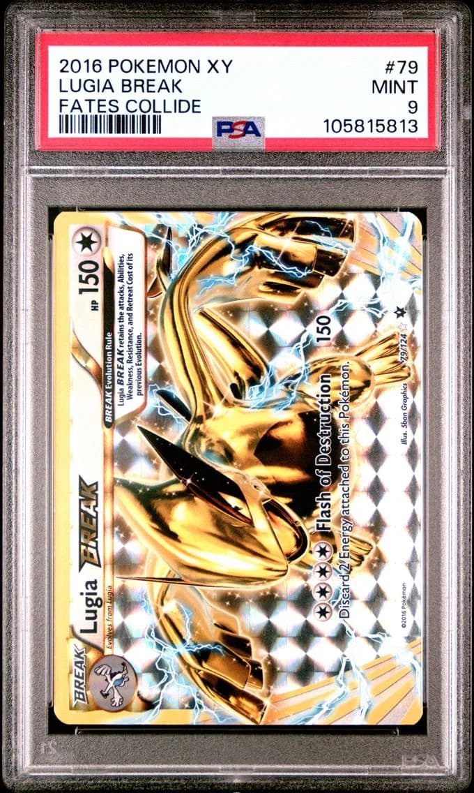 Lugia Break, XY Fates Collide, PSA 9
