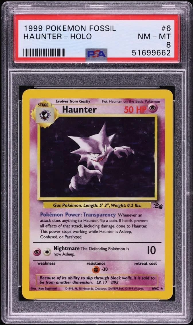 Haunter, Fossil, PSA 8