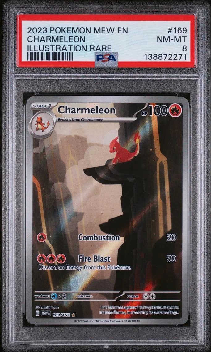 Charmeleon, 151, PSA 8