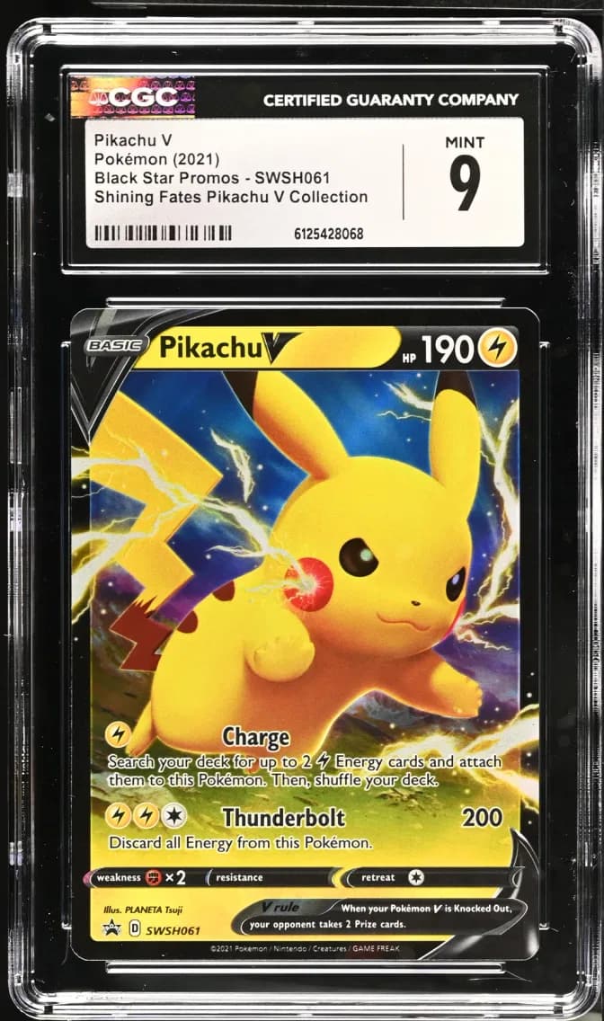 Pikachu V, Black Star Promos - Sword & Shield, CGC 9