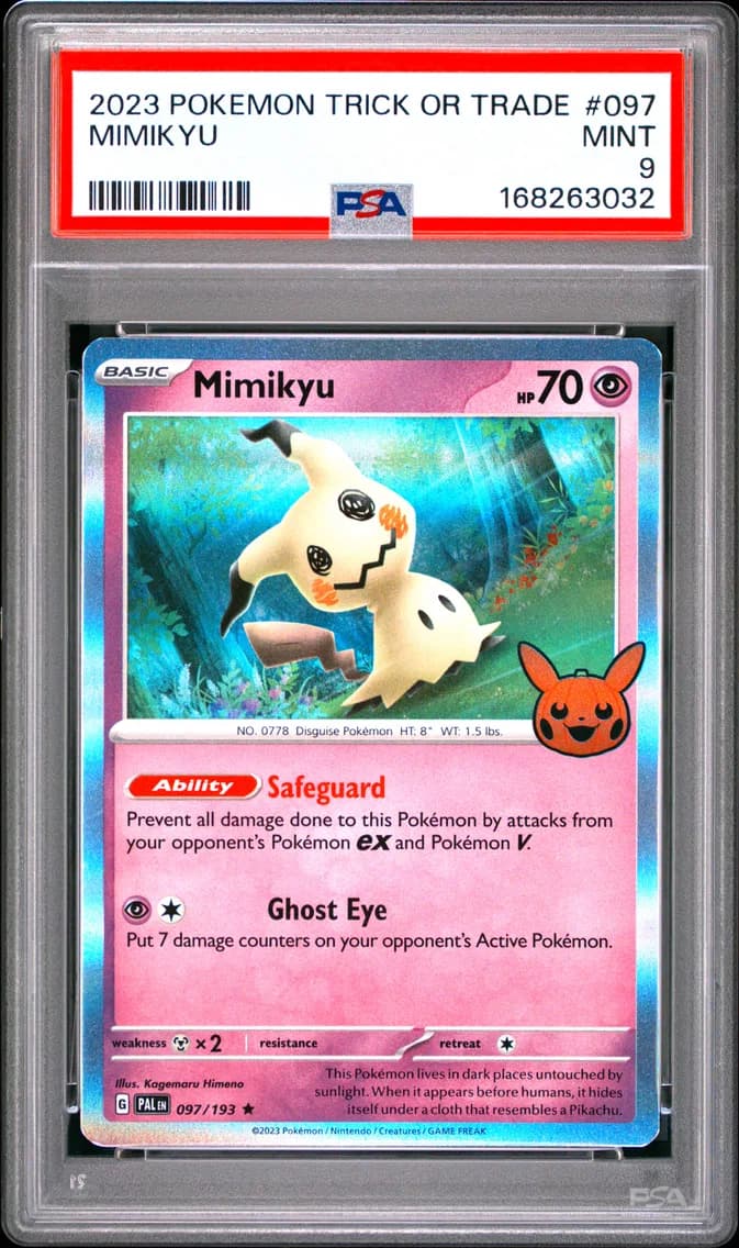 Mimikyu, Trick or Trade, PSA 9