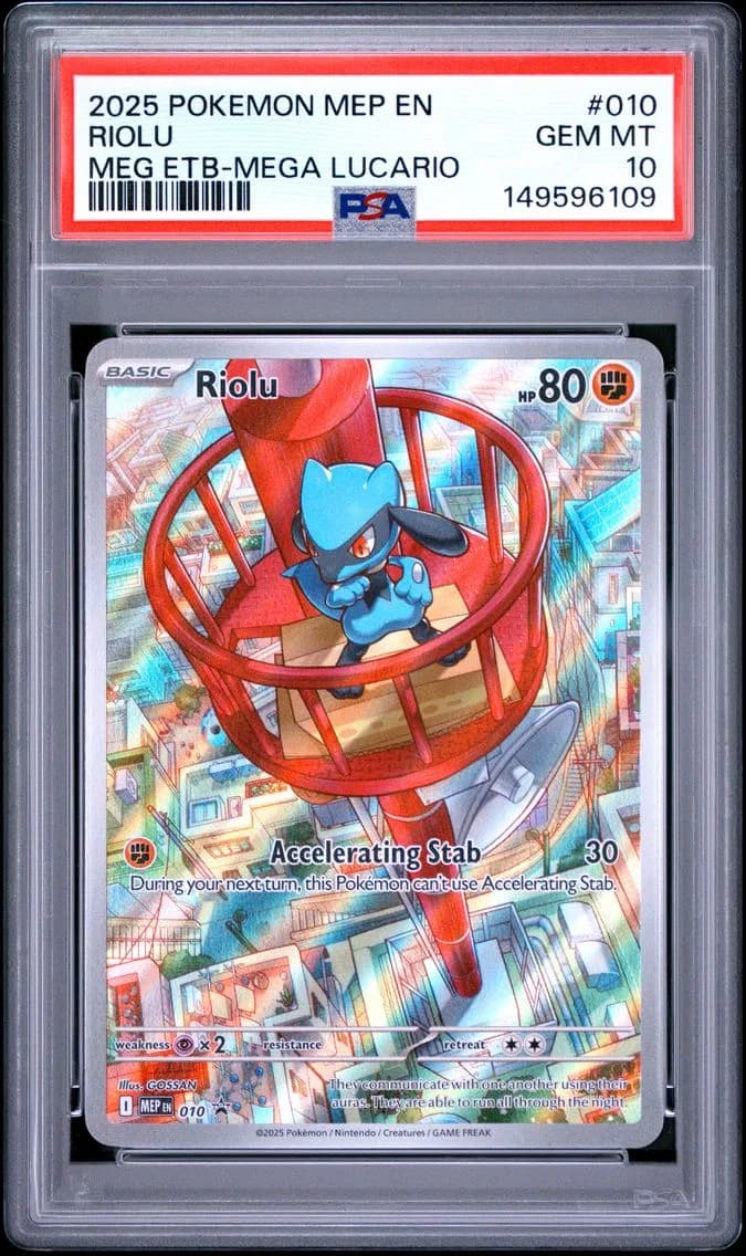 Riolu, Me Black Star Promo, PSA 10