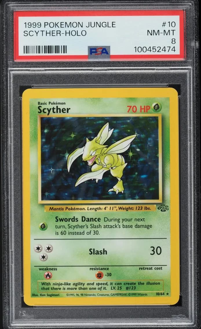 Scyther Holo, Jungle, PSA 8