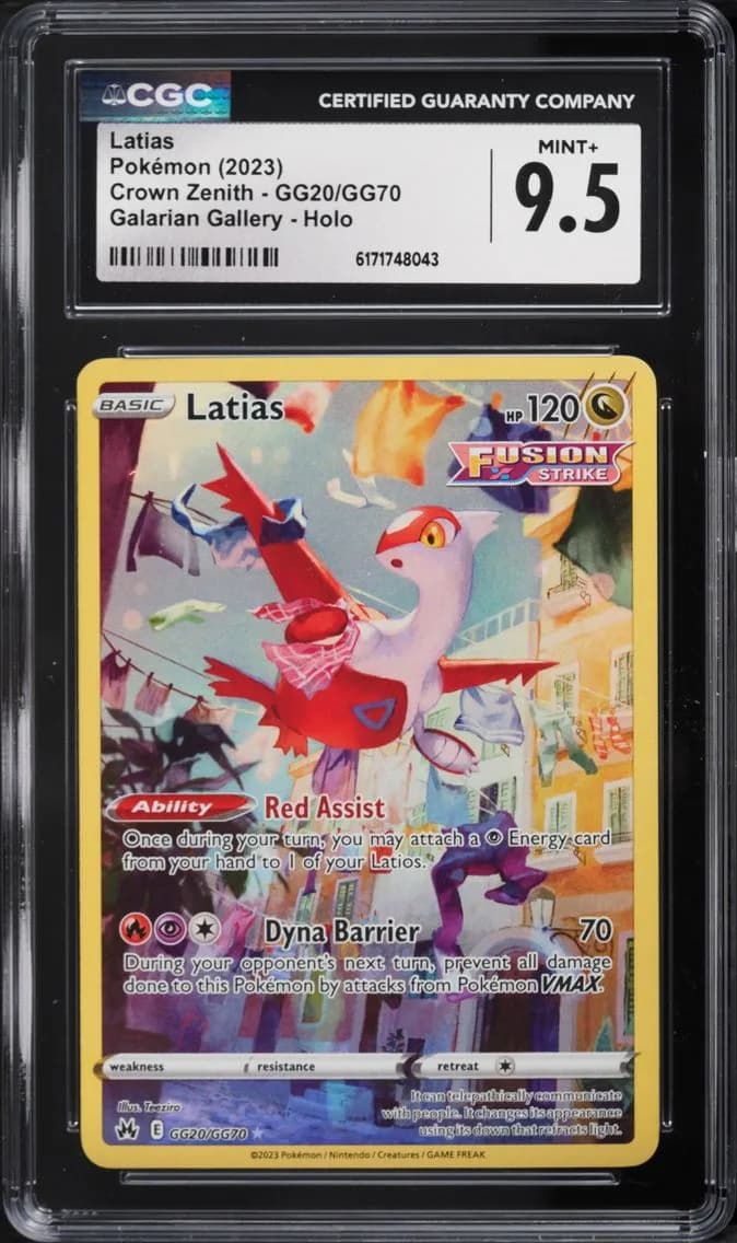 Latias, Crown Zenith, CGC 9.5