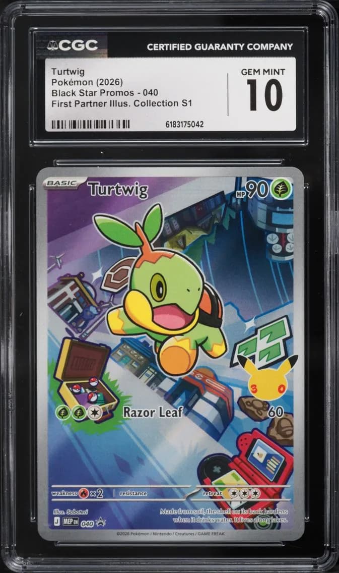 Turtwig, Black Star Promos - Mega Evolution MEP EN, CGC 10