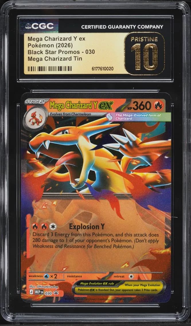Y ex, Black Star Promos - Mega Evolution MEP EN, CGC 10