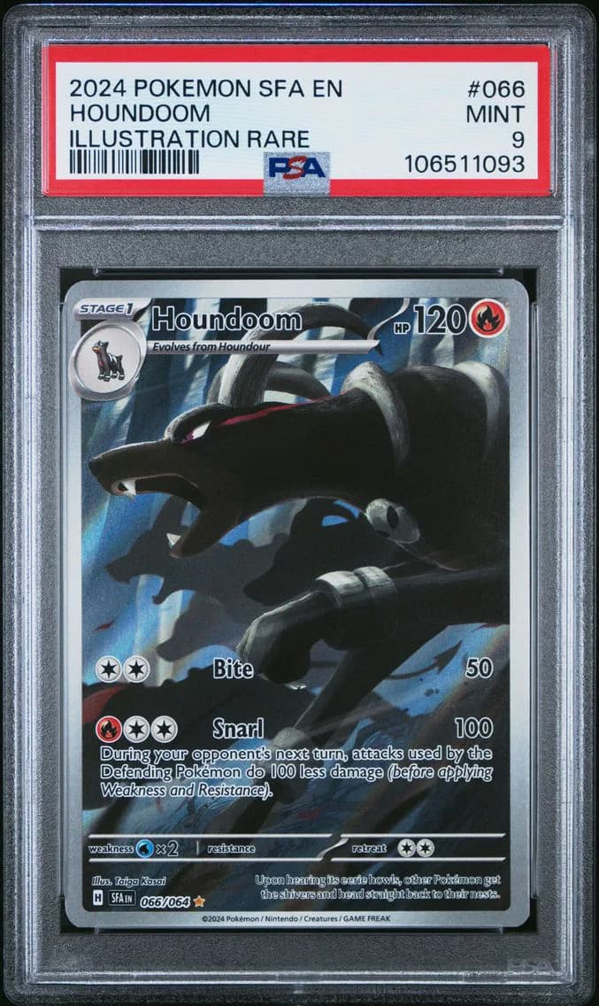 Houndoom, Shrouded Fable, PSA 9