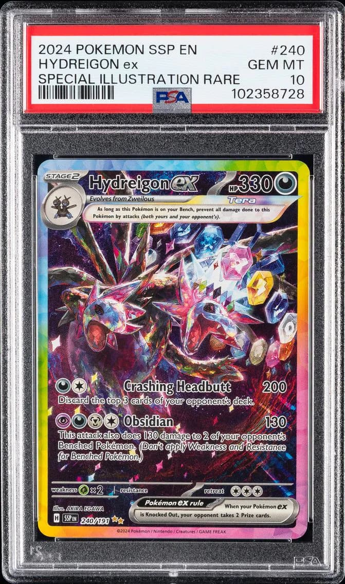 Hydreigon EX, Surging Sparks, PSA 10