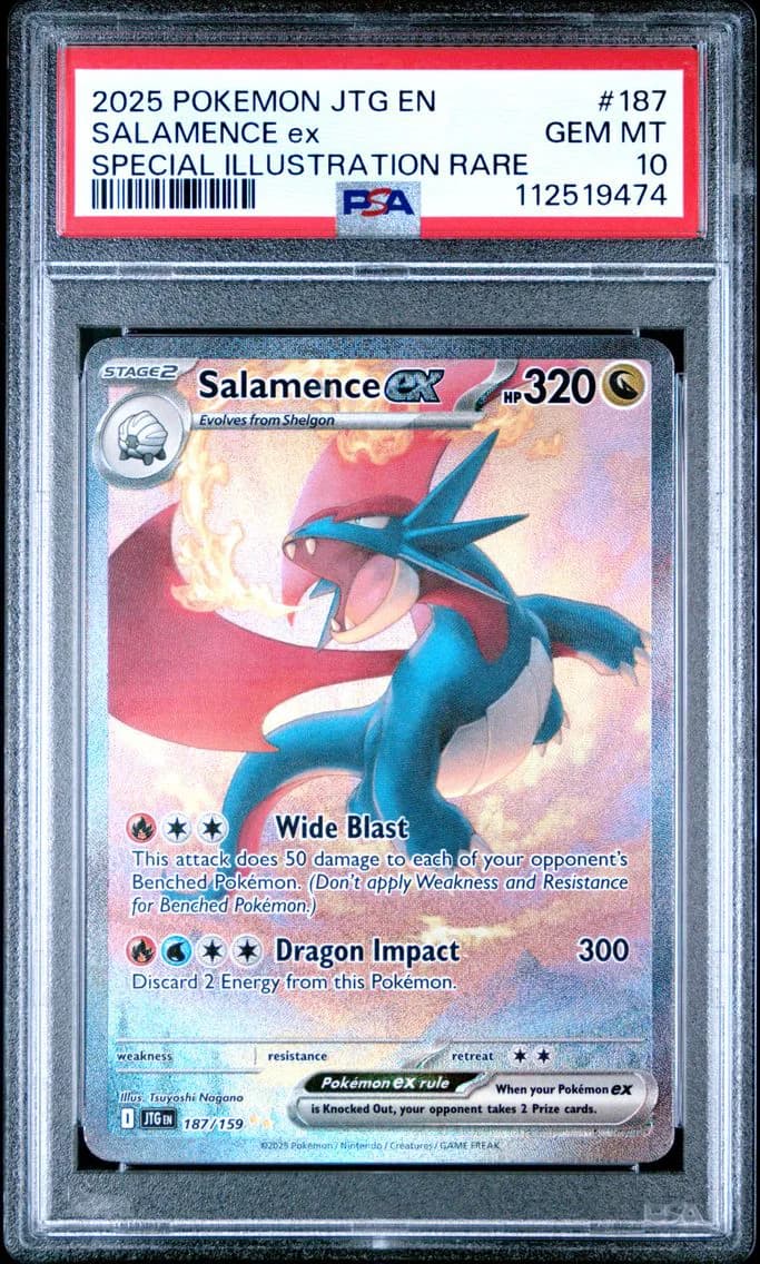 Salamence EX, Journey Together, PSA 10
