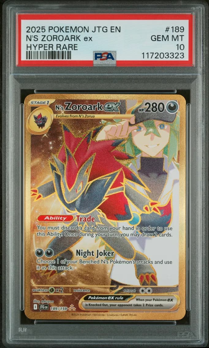 N's Zoroark EX, Journey Together, PSA 10