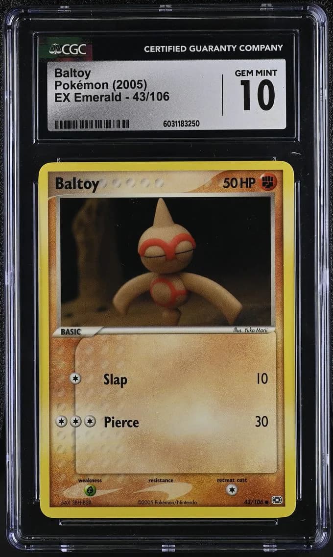 Baltoy, EX Emerald, CGC 10