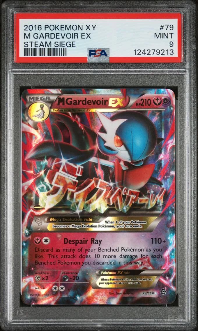 M Gardevoir EX, XY Steam Siege, PSA 9