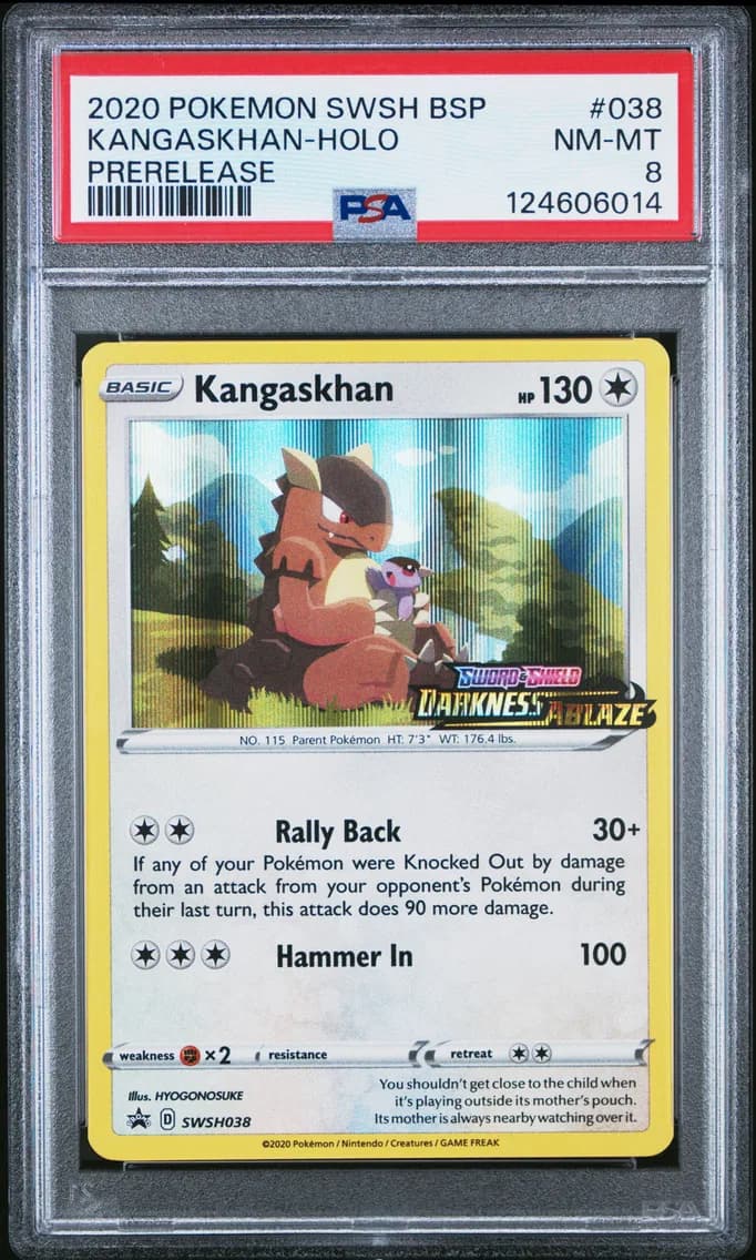 Kangaskhan-Holo, Swsh Black Star Promo, PSA 8