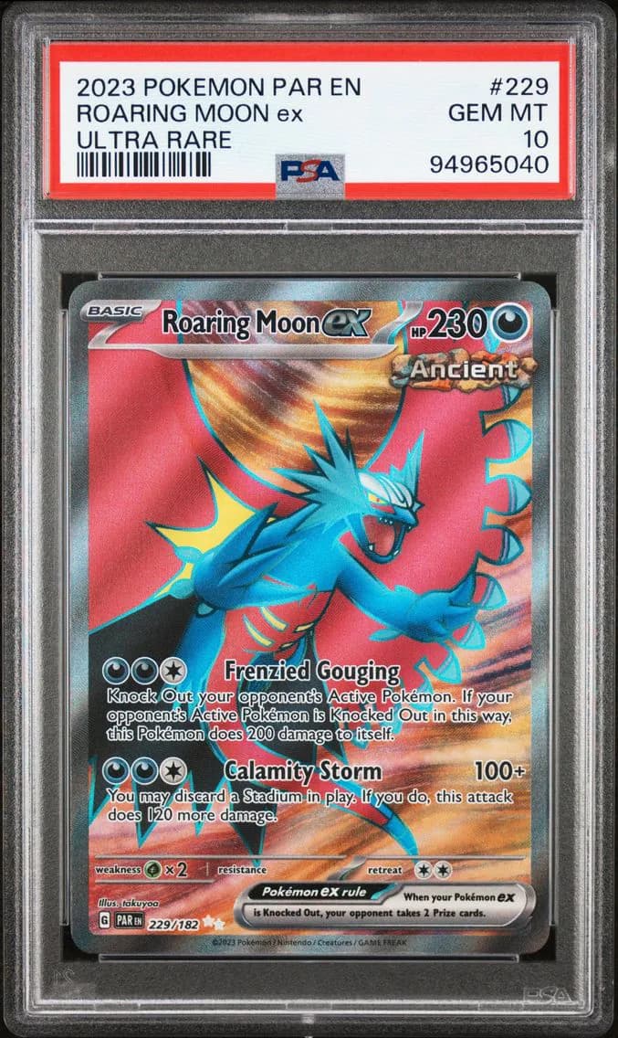 Roaring Moon EX, Paradox Rift, PSA 10