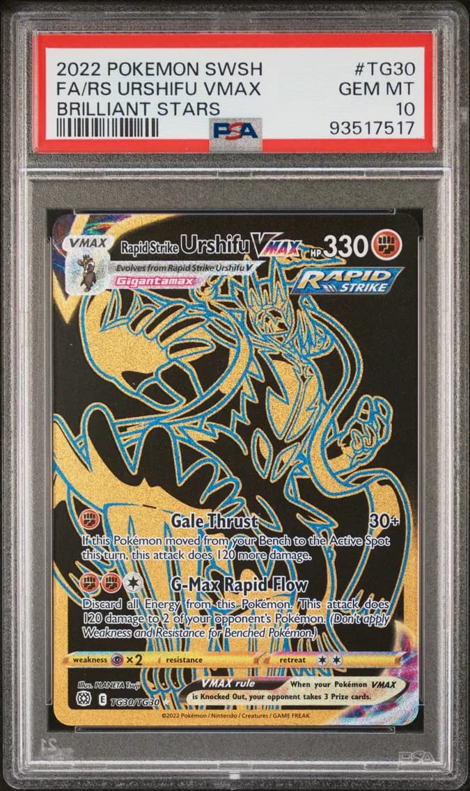Rapid Strike Urshifu VMAX, Sword & Shield Brilliant Stars, PSA 10