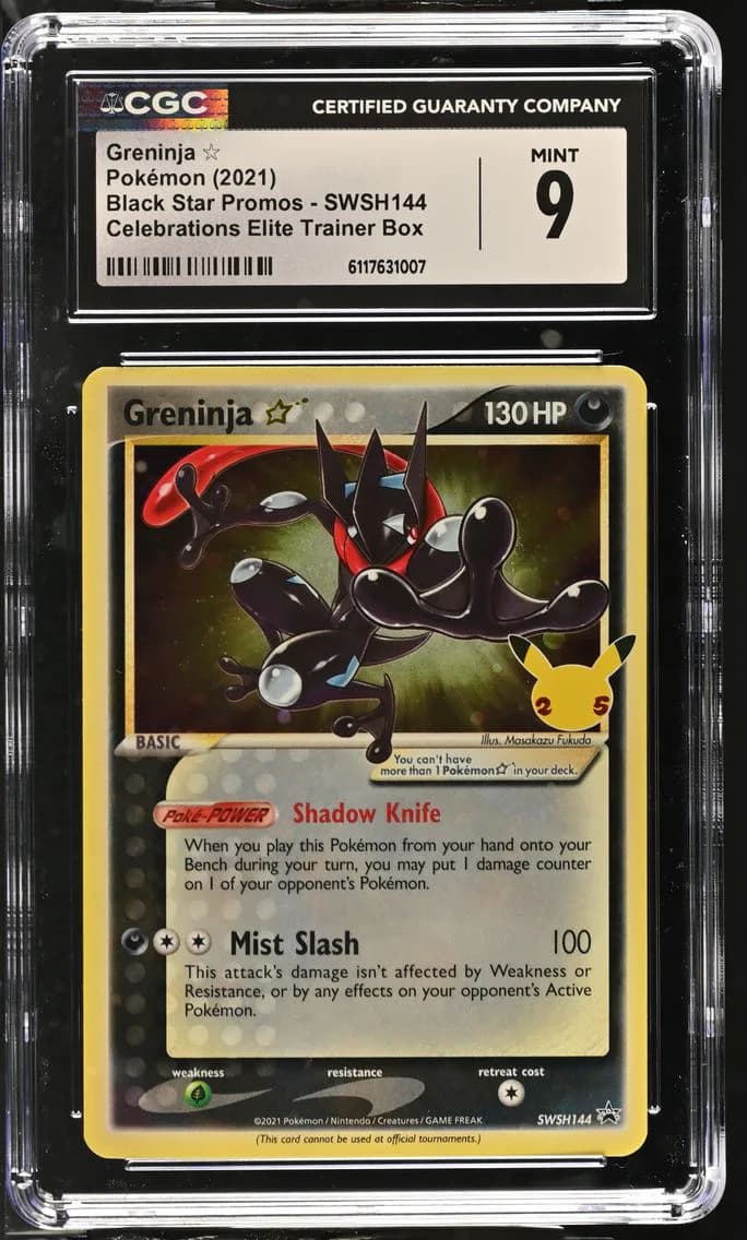 Greninja, Black Star Promos - Sword & Shield, CGC 9