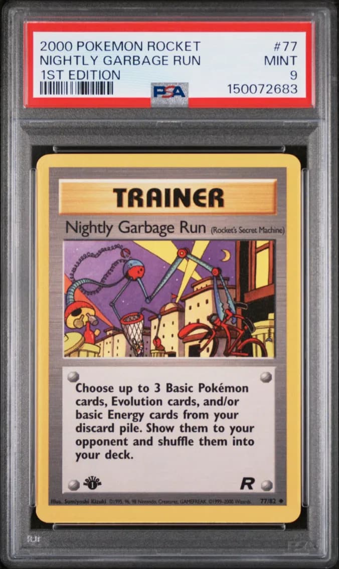 Nightly Garbage Run 1st Edition, Rocket, PSA 9