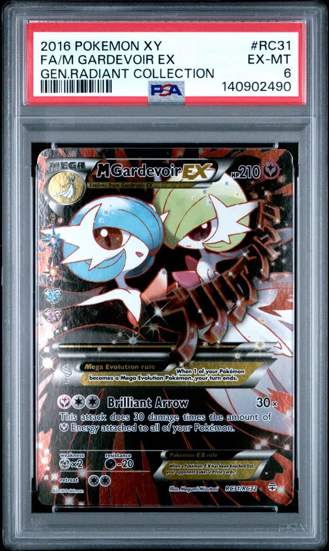 M Gardevoir EX, XY Generations Radiant Collection, PSA 6