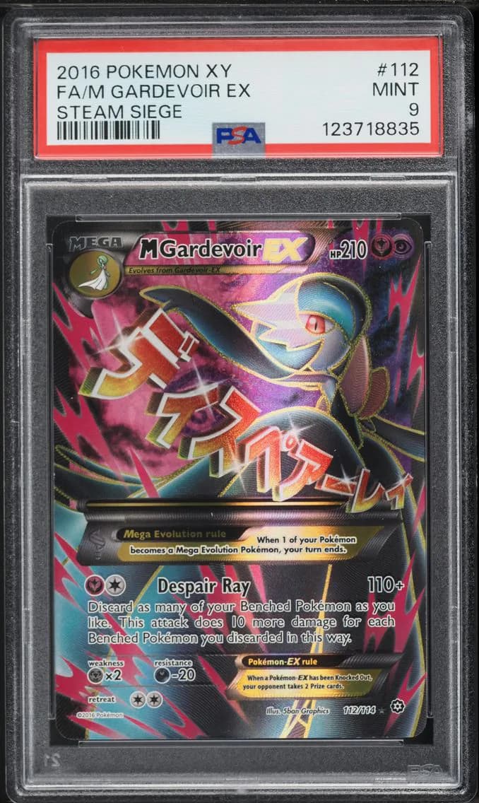 M Gardevoir EX, XY Steam Siege, PSA 9
