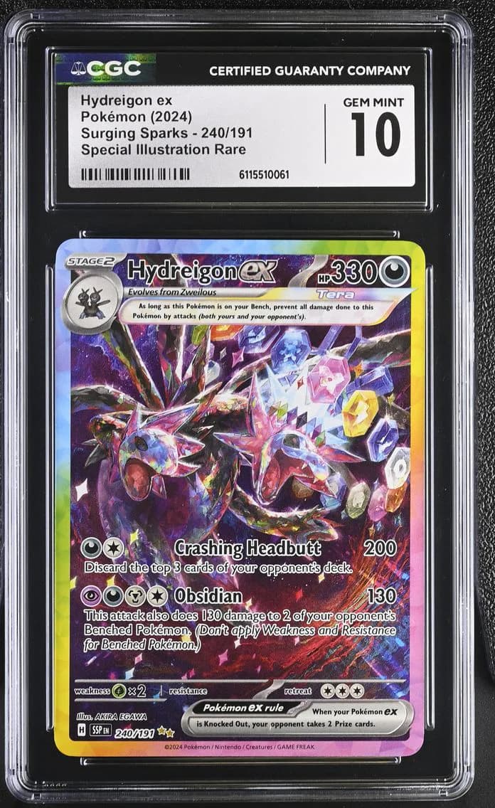 Hydreigon ex, Surging Sparks, CGC 10