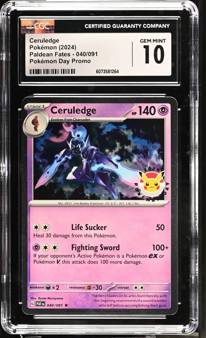 Ceruledge, Paldean Fates, CGC 10