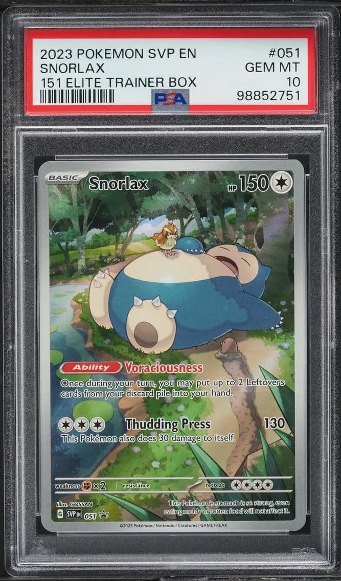 Snorlax, SV Black Star Promo, PSA 10