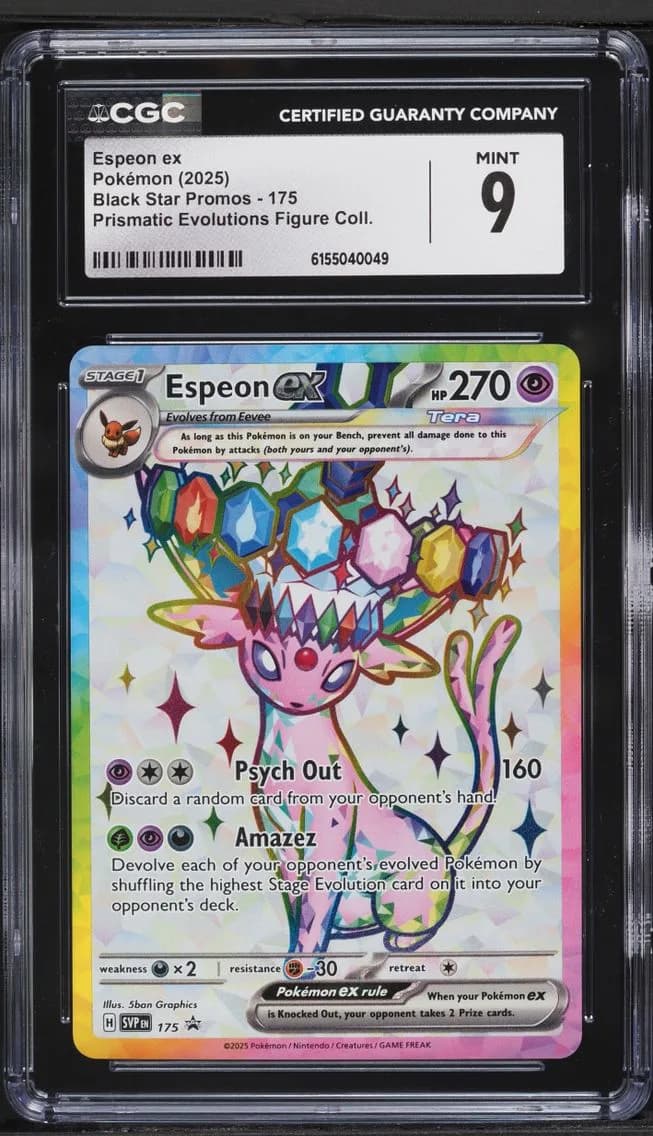 Espeon ex, Black Star Promos - Scarlet & Violet SVP EN, CGC 9