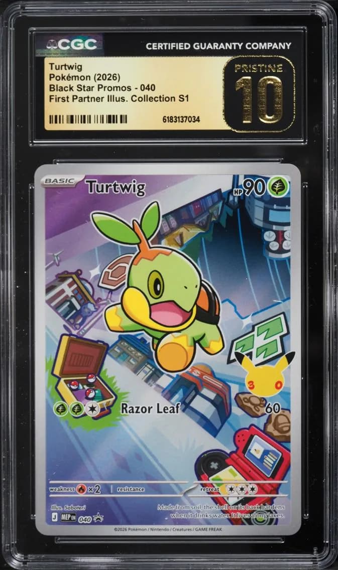 Turtwig, Black Star Promos - Mega Evolution MEP EN, CGC 10
