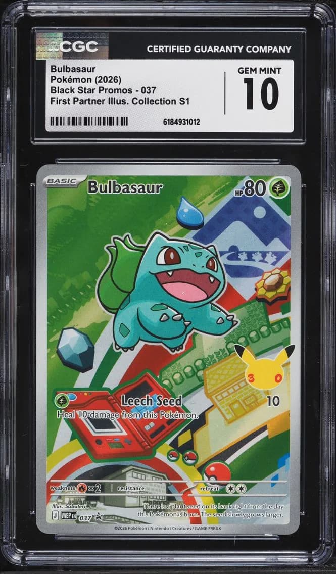 Bulbasaur, Black Star Promos - Mega Evolution MEP EN, CGC 10