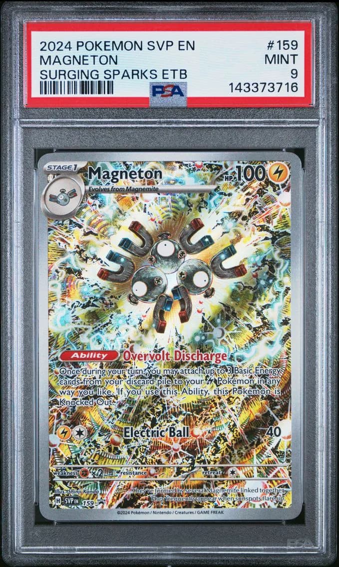 Magneton, SV Black Star Promo, PSA 9