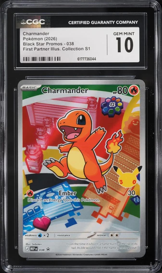 Charmander, Black Star Promos - Mega Evolution MEP EN, CGC 10