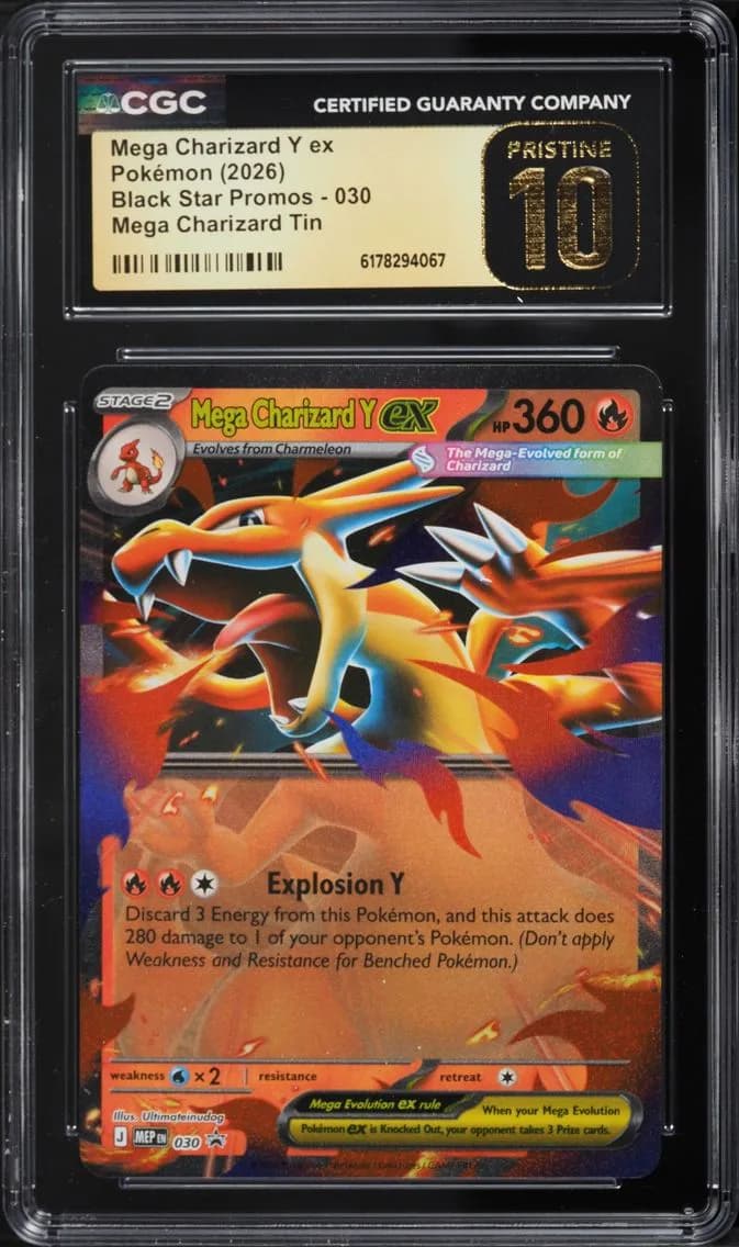 Y EX, Black Star Promos - Mega Evolution MEP EN, CGC 10